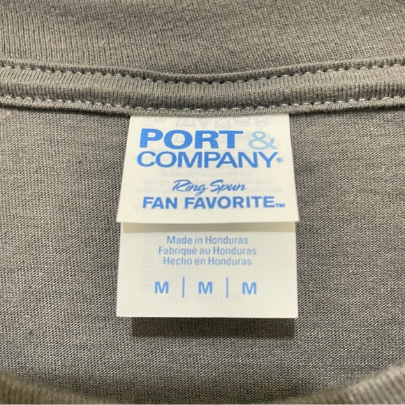 NWT T-SHIRT Port & Company- Sleepy Stitch T-shirt, Gray Size M Men’s. - Picture 7 of 7